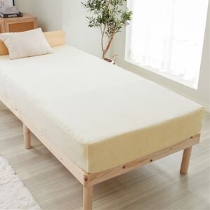 iellio（イエリオ）の「ぐーんと伸びてぴったりフィットシーツ（敷布団カバー・シーツ）」｜タオルホワイト