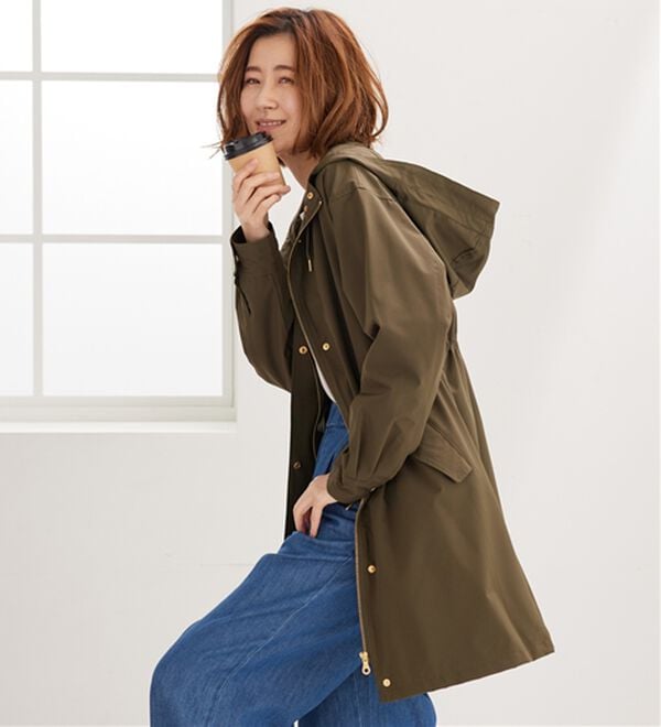 BELLUNA（ベルーナ）の「【新色追加】防風＆はっ水加工マウンテンパーカー（ハーフコート）」｜詳細画像