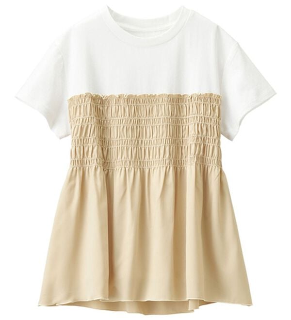 RANAN（ラナン）の「ひんやり！ビスチェ重ね着風Ｔシャツ（カットソー）」｜詳細画像