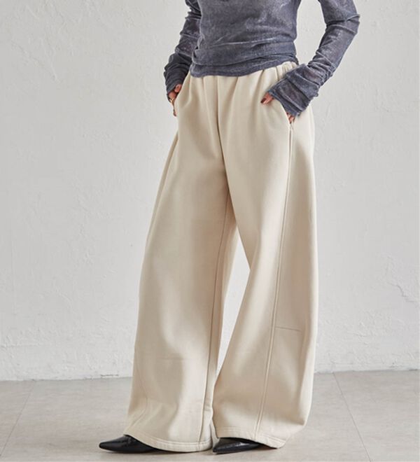 RANAN（ラナン）の「裏起毛カーブスウェットパンツ（その他パンツ）」｜詳細画像