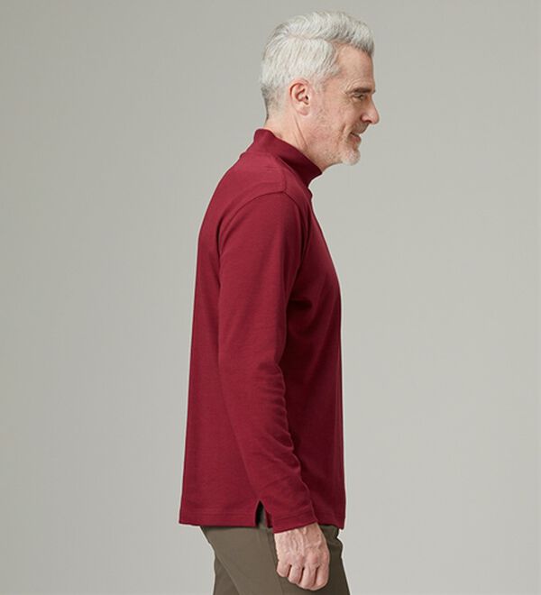 「＜ゴールデンベア＞綿１００％ヒートハイネックシャツ（メンズＴシャツ）」｜詳細画像