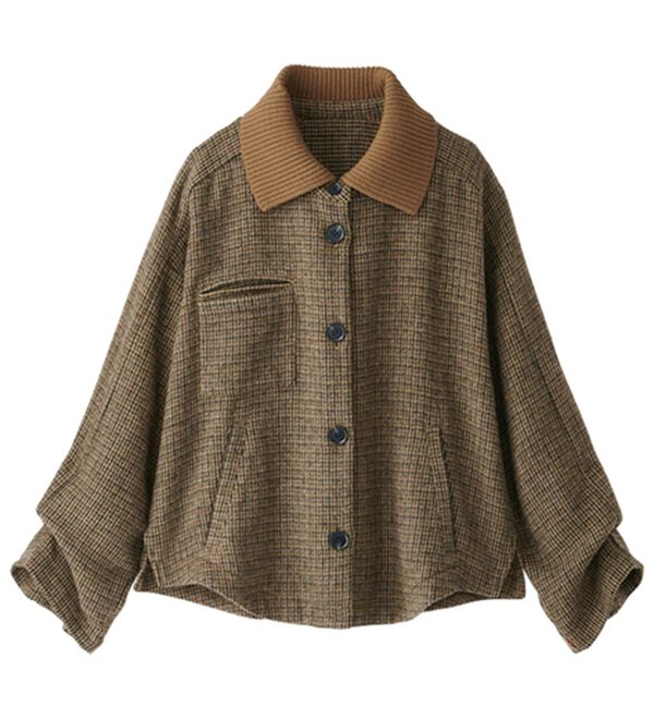 BELLUNA（ベルーナ）の「ロングコートまではいらない日に　ウール調ショートコート（ショートコート）」｜詳細画像