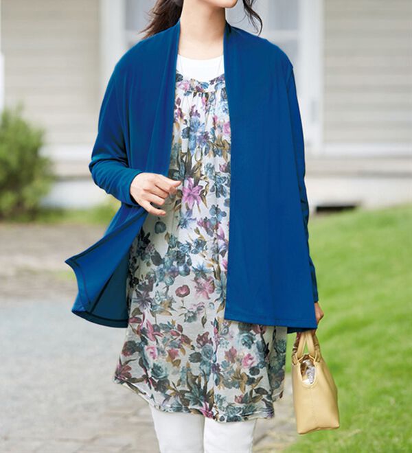 LAVIENNE（ラヴィエンヌ）の「サッと羽織れる着回し最適カーディガン（ニットカーディガン）」｜詳細画像