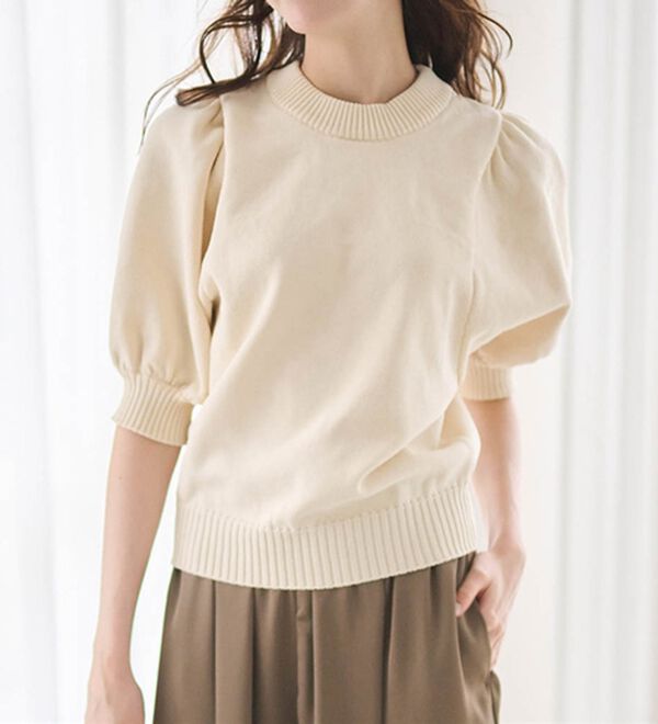 RANAN（ラナン）の「ボリュームパフスリーブニットトップス（ニット・セーター）」｜詳細画像