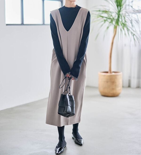 RANAN（ラナン）の「【選べる2丈】細見えが叶うジャンパースカート（ジャンパースカート）」｜詳細画像