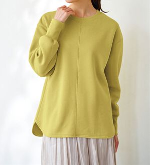 BELLUNA（ベルーナ）の「あったかキレイ！大人のこだわりトレーナー（トレーナー・スウェット）」｜イエロー