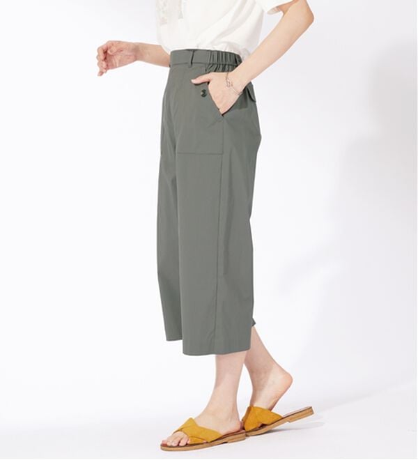 BELLUNA（ベルーナ）の「サラリ綿混ベイカーキュロットパンツ（その他パンツ）」｜詳細画像