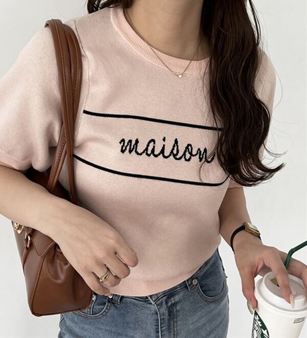 GeeRA（ジーラ）の「ロゴサマージャガードニット（ニット・セーター）」｜詳細画像