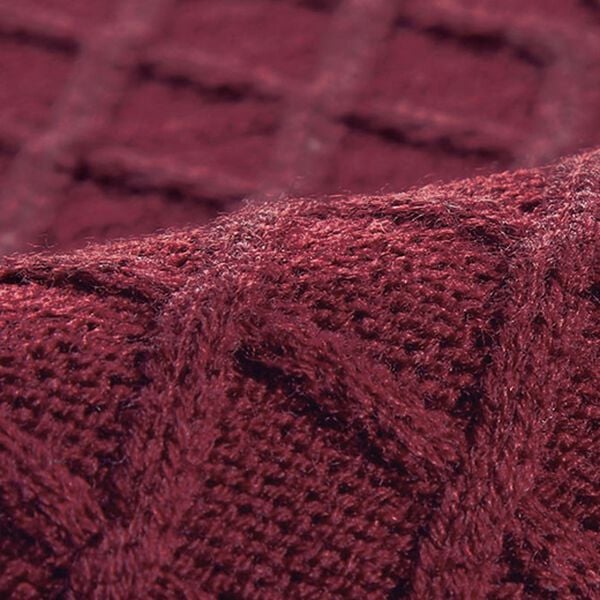 BELLUNA（ベルーナ）の「ゆったり着映える♪ケーブル柄編地変化セーター（ニット・セーター）」｜詳細画像