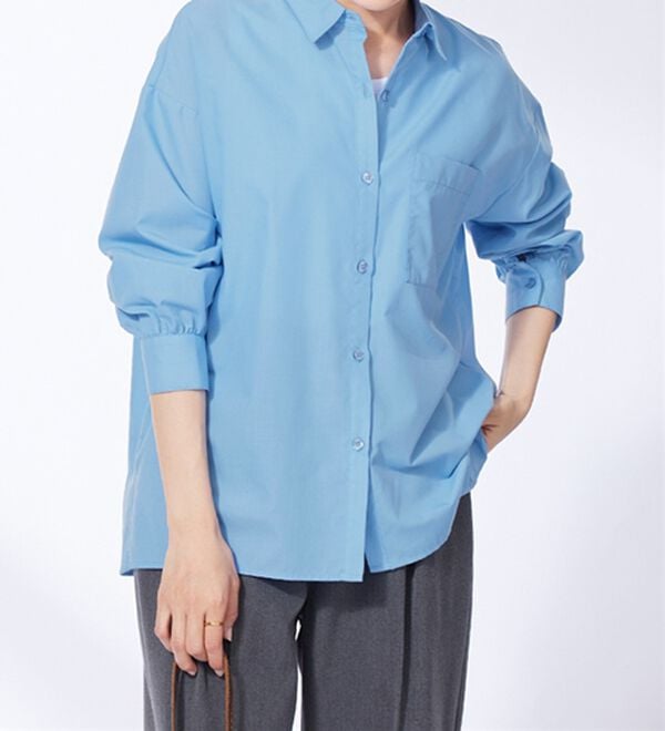 BELLUNA（ベルーナ）の「ベーシックデザインオーバーサイズシャツ（シャツ）」｜詳細画像