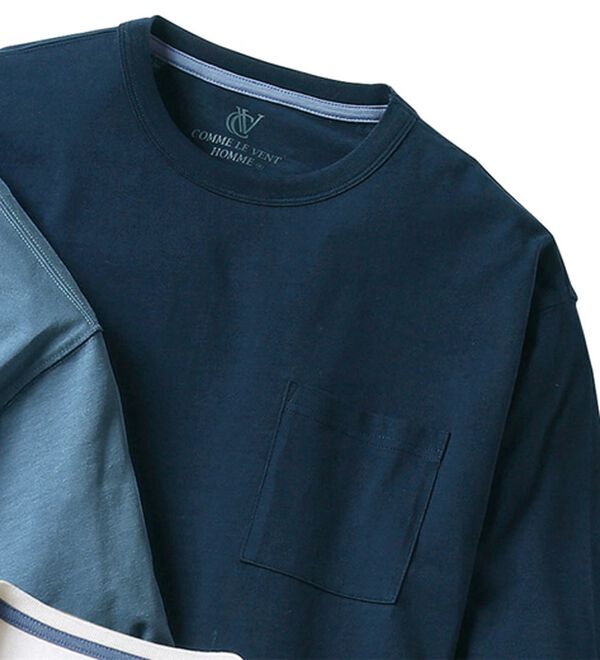 「綿１００％ベーシックＴシャツＮＥＯ（メンズＴシャツ）」｜ネイビー