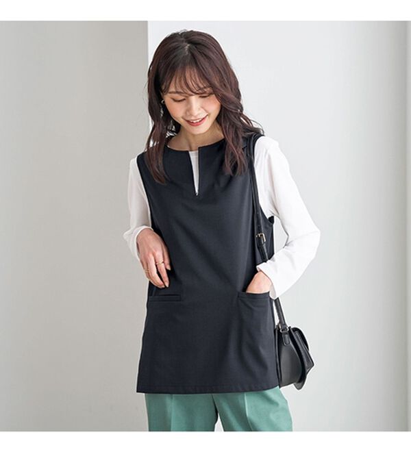 BELLUNA（ベルーナ）の「【４点セット】＜５つのラクが嬉しい！＞洗える！ストレッチ素材４点セットスーツ（その他スーツ）」｜詳細画像