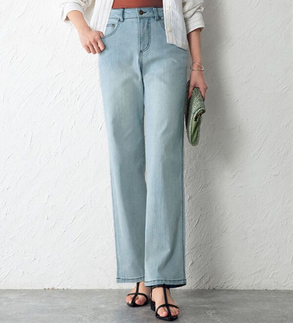 ルフラン（ルフラン）の「【３本組】かわいすぎる淡色デニム（フルレングスパンツ）」｜詳細画像