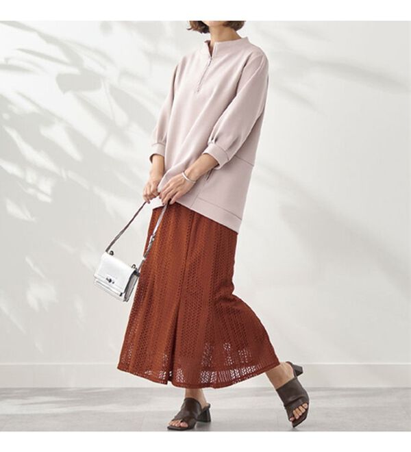 BELLUNA（ベルーナ）の「レース使いフレアーデザインスカート（ロングスカート）」｜詳細画像