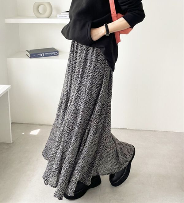 GeeRA（ジーラ）の「切替フレアーロングスカート（ロングスカート）」｜詳細画像