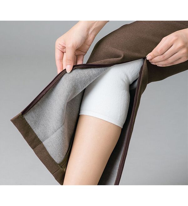 ルフラン（ルフラン）の「【２本組】日本製ふわふわ裏起毛　裾ファスナーパンツ（フルレングスパンツ）」｜詳細画像