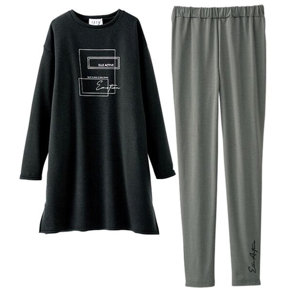 BELLUNA（ベルーナ）の「＜ＥＬＬＥ　Ａｃｔｉｖｅ＞あったかチュニックワンピセットアップ（セットアップ）」｜詳細画像