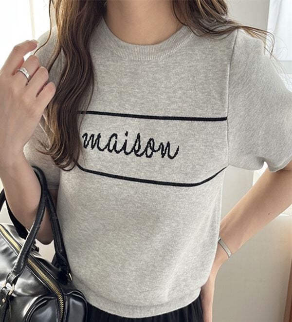 GeeRA（ジーラ）の「ロゴサマージャガードニット（ニット・セーター）」｜詳細画像