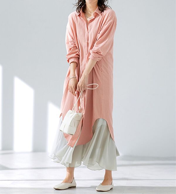 LAVIENNE（ラヴィエンヌ）の「裾魅せシフォンワンピース（肌着・インナーウェア）」｜詳細画像