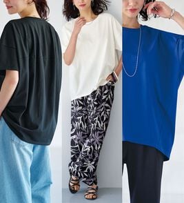 BELLUNA（ベルーナ）の「シュッと体型カバー！コクーンTシャツ（カットソー）」