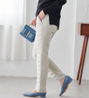 RANAN（ラナン）の「あたたかダウンパンツ（フルレングスパンツ）」｜ライトグレー