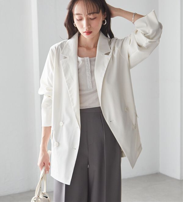RANAN（ラナン）の「シアーダブルジャケット（テーラードジャケット）」｜詳細画像