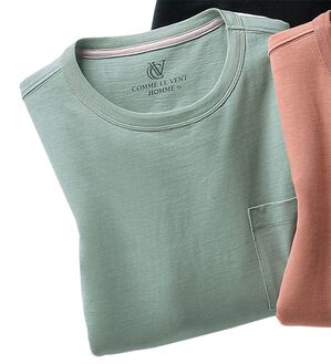 「綿１００％ベーシックＴシャツＮＥＯ（メンズＴシャツ）」｜スモーキーグリーン