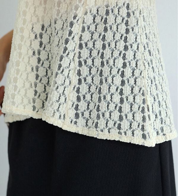 alotta（アロッタ）の「総レーススキッパーポロチュニック（チュニック）」｜詳細画像