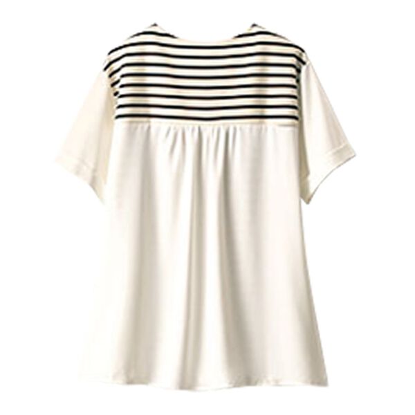 BELLUNA（ベルーナ）の「リップルボーダー細見え切替プルオーバー（カットソー）」｜詳細画像