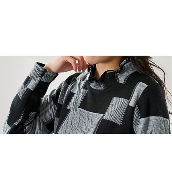 BELLUNA（ベルーナ）の「華やかふくれジャカードチュニック（チュニック）」｜詳細画像