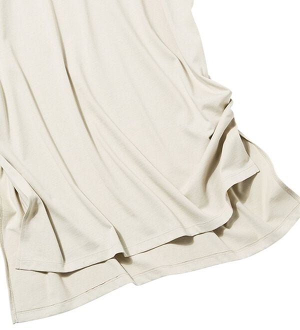 RANAN（ラナン）の「＜BC＞綿100％ひんやりサイドスリットフレンチスリーブチュニック（チュニック）」｜詳細画像