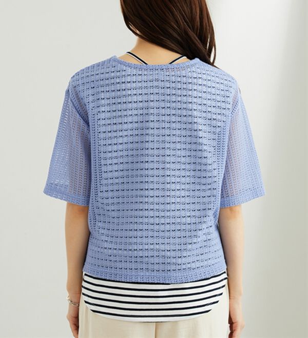 BELLUNA（ベルーナ）の「透かし編プルオーバーアンサンブル（アンサンブル）」｜詳細画像