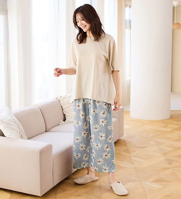 LAVIENNE（ラヴィエンヌ）の「【寝苦しさにさよなら】風がス～っと肌さら！涼しいメッシュ使いパジャマ（パジャマ・ルームウェア）」｜詳細画像