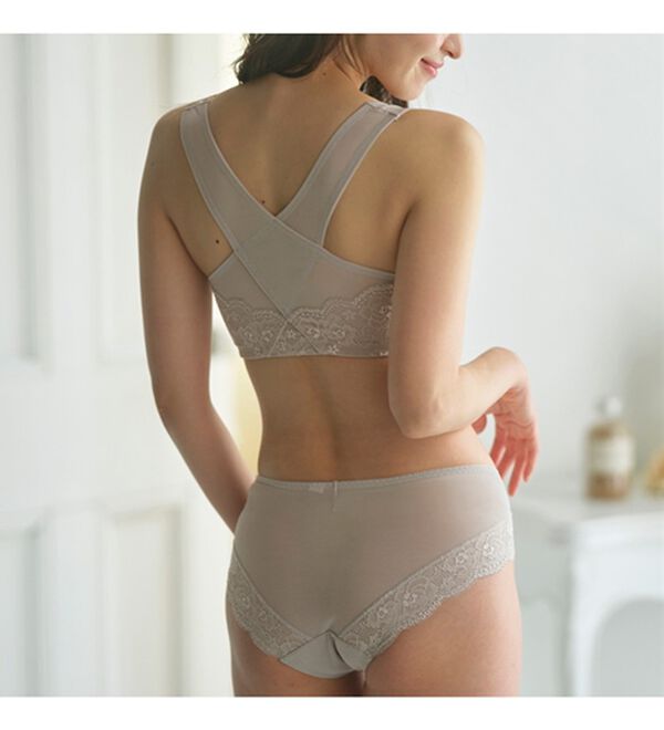 LAVIENNE（ラヴィエンヌ）の「スキッと美姿勢シリーズ　フロントホックブラ・ショーツ（別売）（ブラジャー）」｜詳細画像