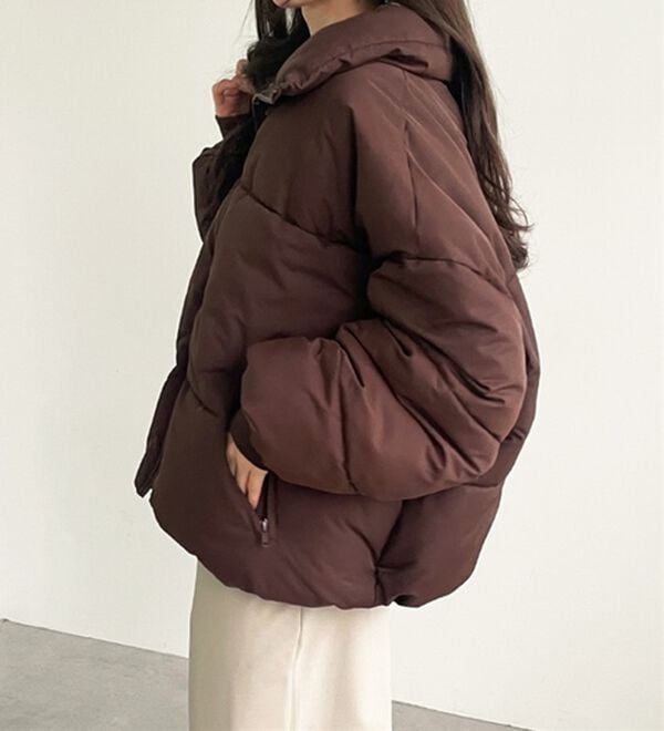 GeeRA（ジーラ）の「スタンドカラーフェイクダウンジャケット（ダウンコート・ジャケット・ベスト）」｜詳細画像