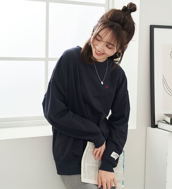 BELLUNA（ベルーナ）の「【ＰＯＬＯ　ＢＣＳ】ミニ裏毛素材ゆるトレーナー（トレーナー・スウェット）」｜詳細画像