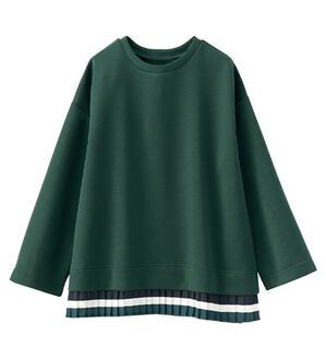 BELLUNA（ベルーナ）の「【Ｌａｇｒｉｌｕａ】裾プリーツデザインプルオーバー（カットソー）」｜グリーン系