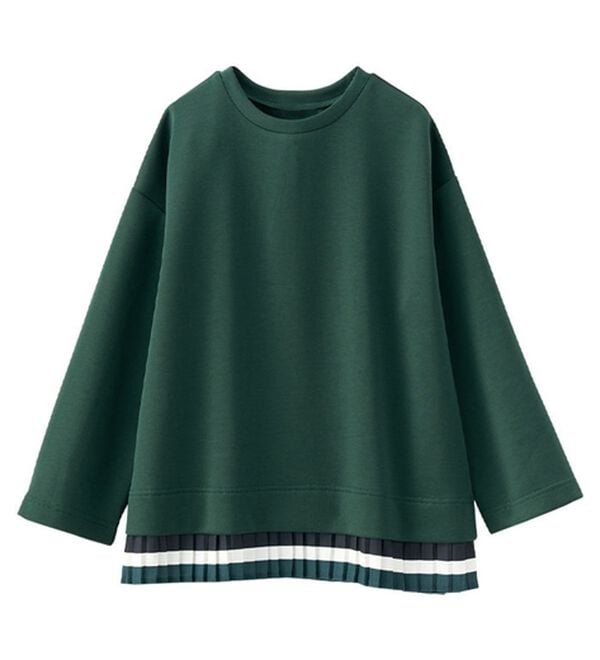 BELLUNA（ベルーナ）の「【Ｌａｇｒｉｌｕａ】裾プリーツデザインプルオーバー（カットソー）」｜グリーン系