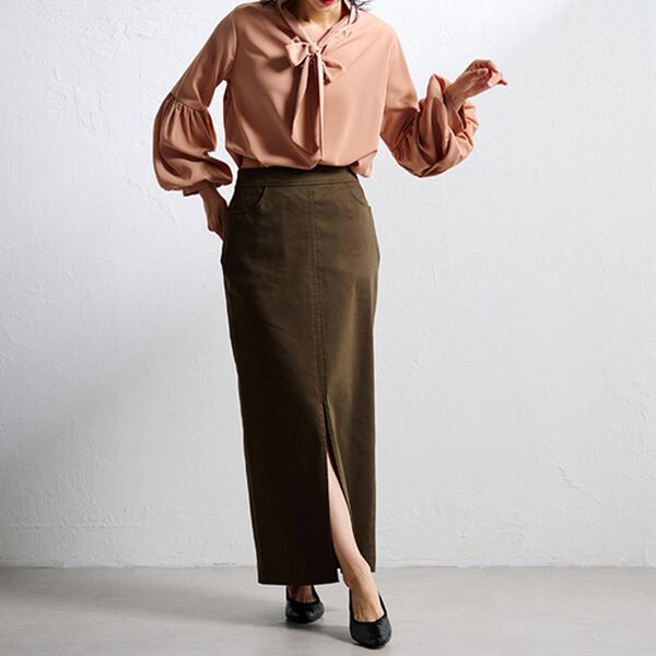 RANAN（ラナン）の「チノライクロングタイトスカート（ロングスカート）」｜詳細画像