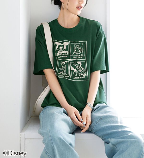 BELLUNA（ベルーナ）の「＜Ｄｉｓｎｅｙ＞綿混素材ゆるっとＴシャツ（カットソー）」｜詳細画像