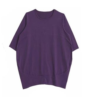 A HAPPY MARILYN（アハッピーマリリン）の「【Ｍ～８Ｌ】選べる袖！コク－ンシルエットチュニック（チュニック）」｜グレープ