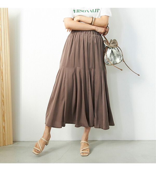 GeeRA（ジーラ）の「切替フレアーロングスカート（ロングスカート）」｜詳細画像