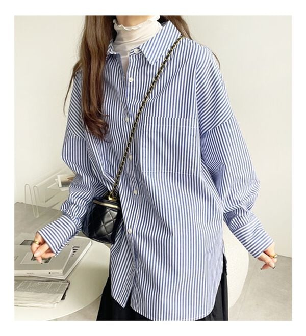 GeeRA（ジーラ）の「アソート柄オーバーサイズシャツ（シャツ）」｜詳細画像