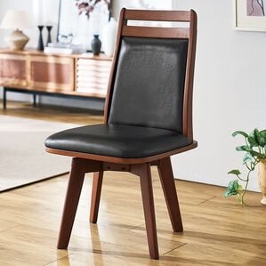 「お買得天然木回転チェア２脚組（椅子・チェア・スツール）」｜詳細画像