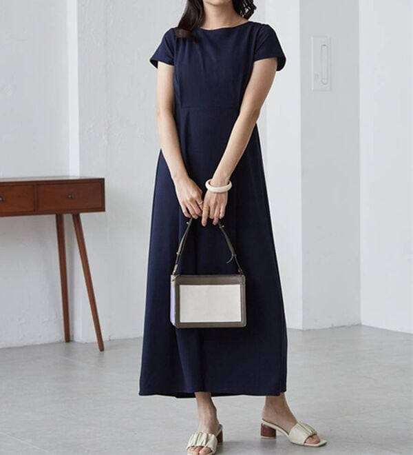 RANAN（ラナン）の「上品見えバックギャザーワンピース（その他ワンピース）」｜詳細画像