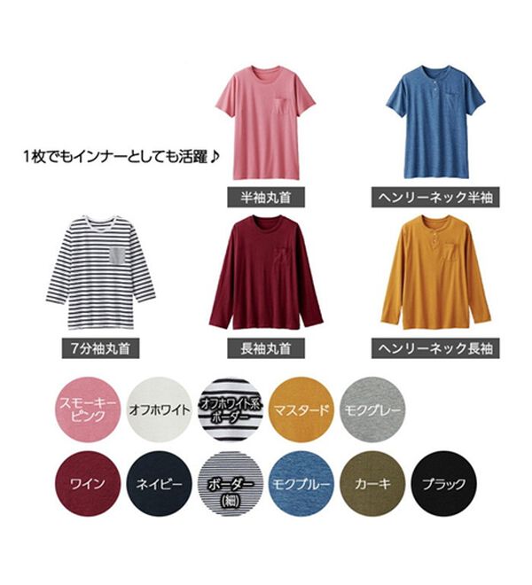 「【男女兼用】綿混ポケット付きＴシャツ（メンズシャツ）」｜詳細画像