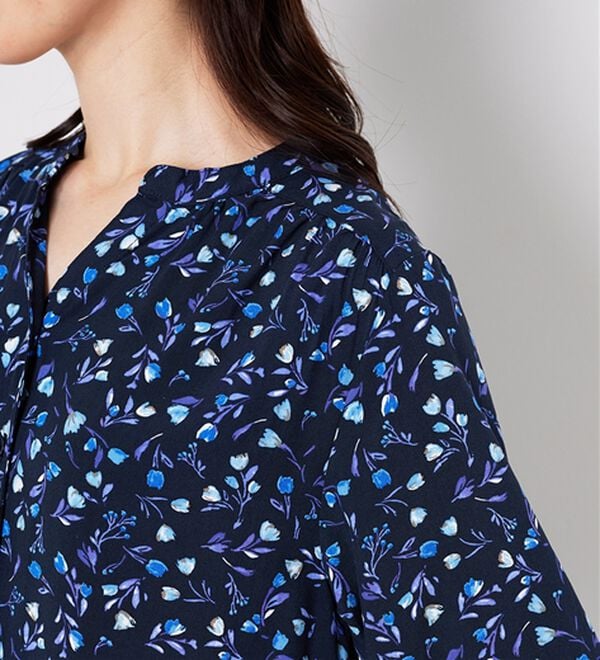 BELLUNA（ベルーナ）の「レーヨン素材袖フレアーワンピース（その他ワンピース）」｜詳細画像