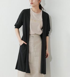 Pierrot（ピエロ）の「【Ｍ～３Ｌ】【選べる２丈】接触冷感トッパーカーディガン（その他カーディガン）」｜詳細画像