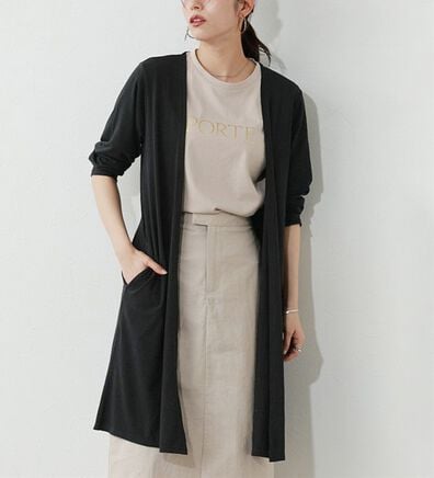 Pierrot（ピエロ）の「【Ｍ～３Ｌ】【選べる２丈】接触冷感トッパーカーディガン（その他カーディガン）」