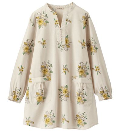 BELLUNA（ベルーナ）の「綿１００％平織りしっかり素材かっぽうチュニック（ホームウェア）」